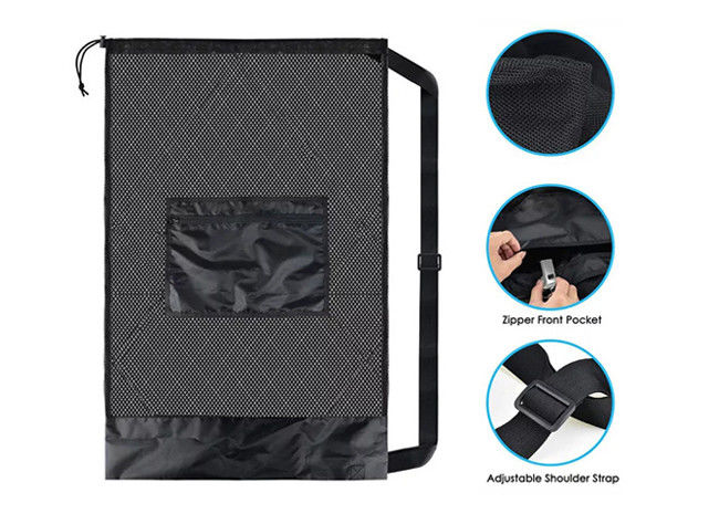 Polyester Mesh Drawstring Backpack